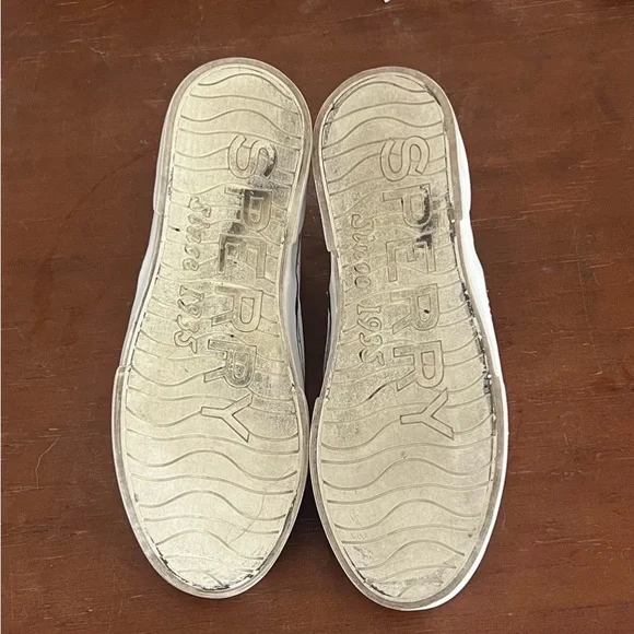 Sperry Women's White Perforated Slip-On Loafers - Picture 8 of 9